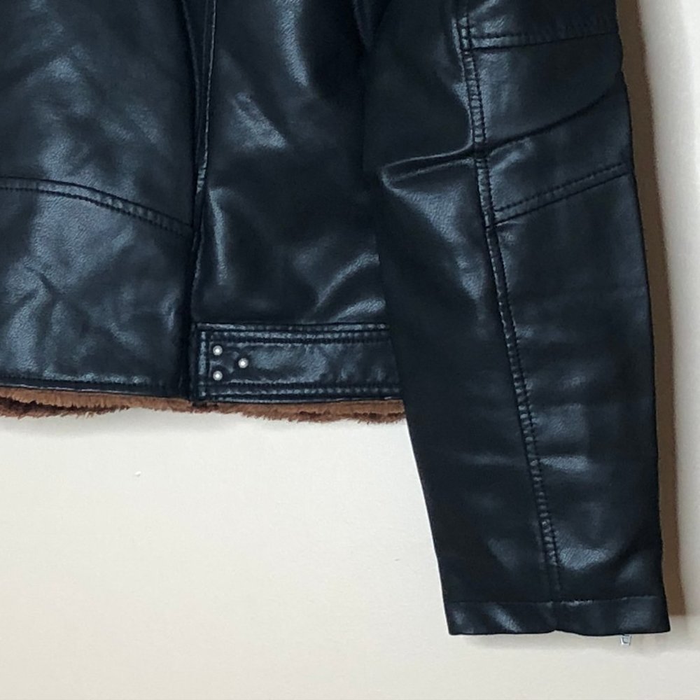 Blank Nyc Dreamers Fur & Faux Leather Moto Jacket - Picture 9 of 16